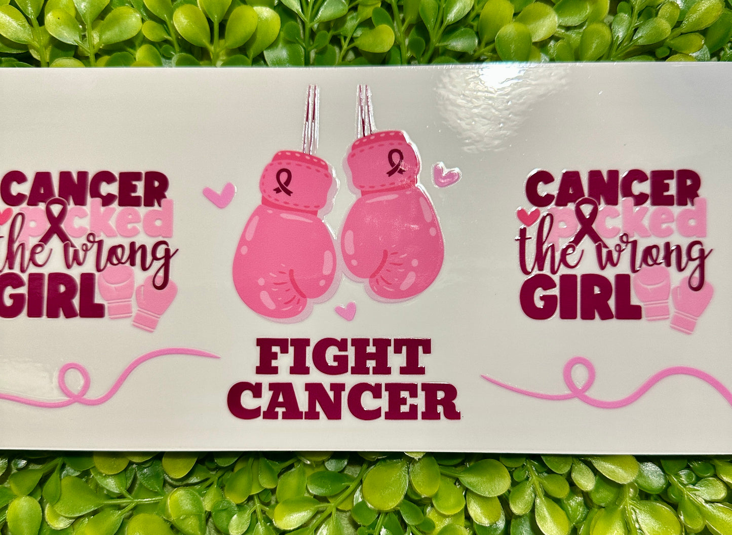 UV DTF Wraps for Sno Globe Tumblers (Breast Cancer Awareness)