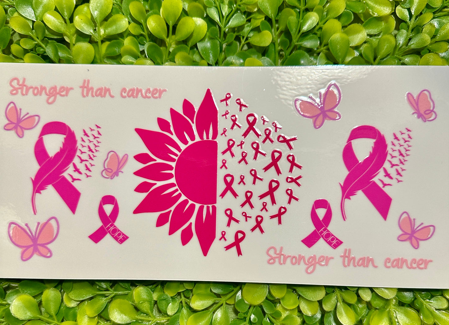 UV DTF Wraps for Sno Globe Tumblers (Breast Cancer Awareness)
