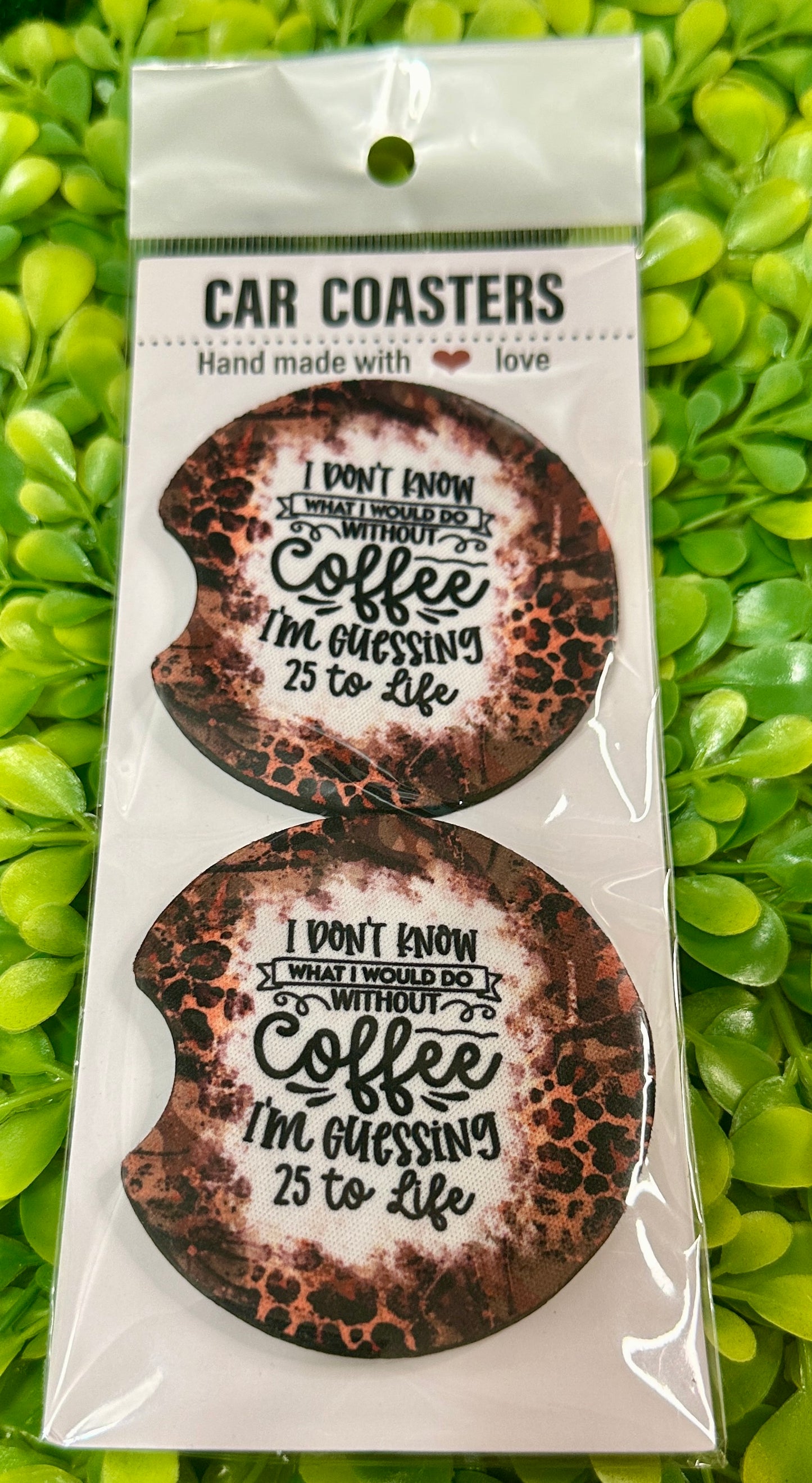 Without Coffee Car Coasters (set of 2)