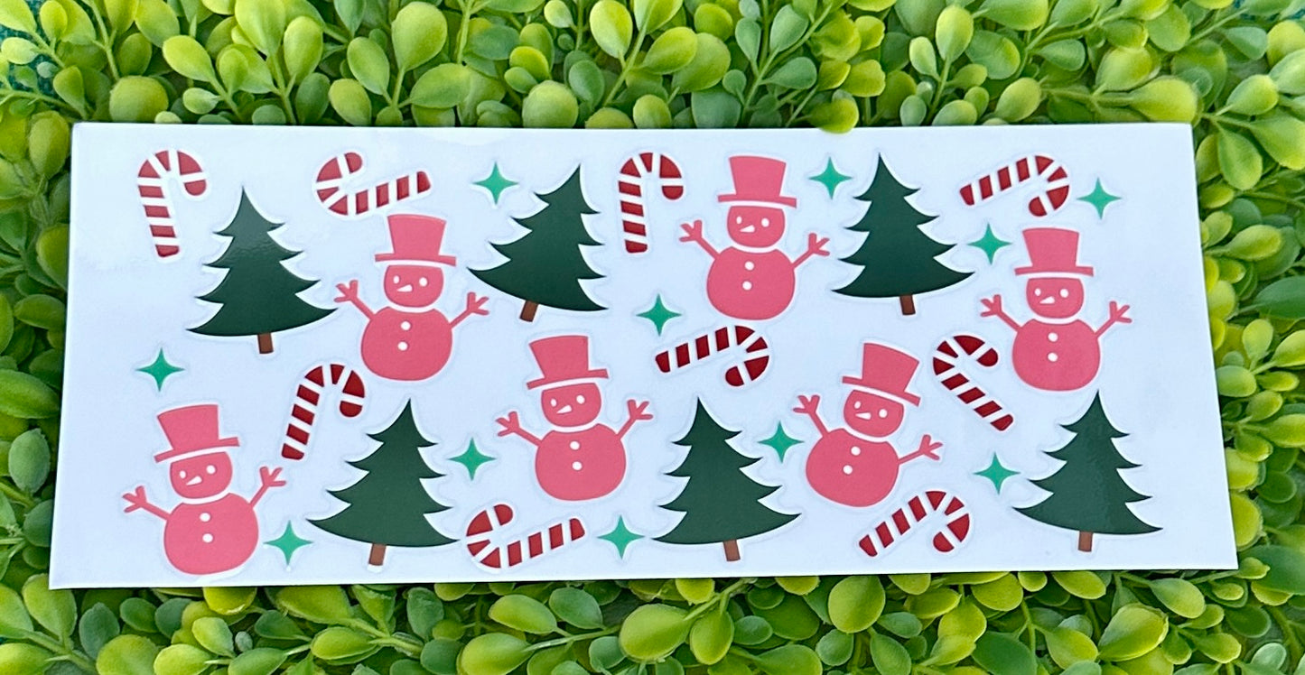 UV DTF Wraps for Sno Globe Tumblers (Christmas)