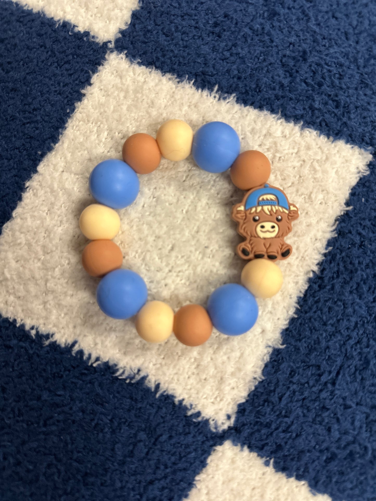 Boy Highland Cow Teether