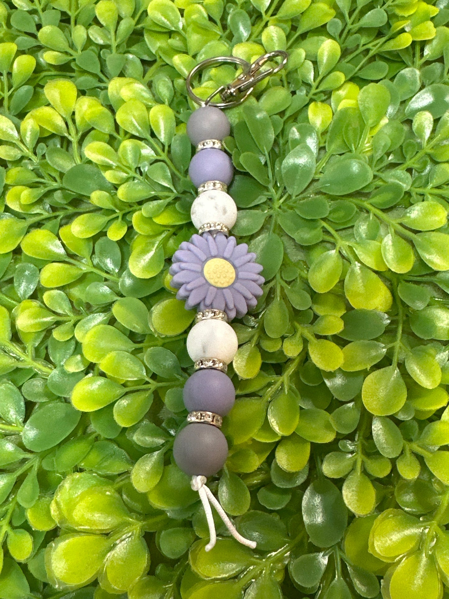 Purple Flower Keychain
