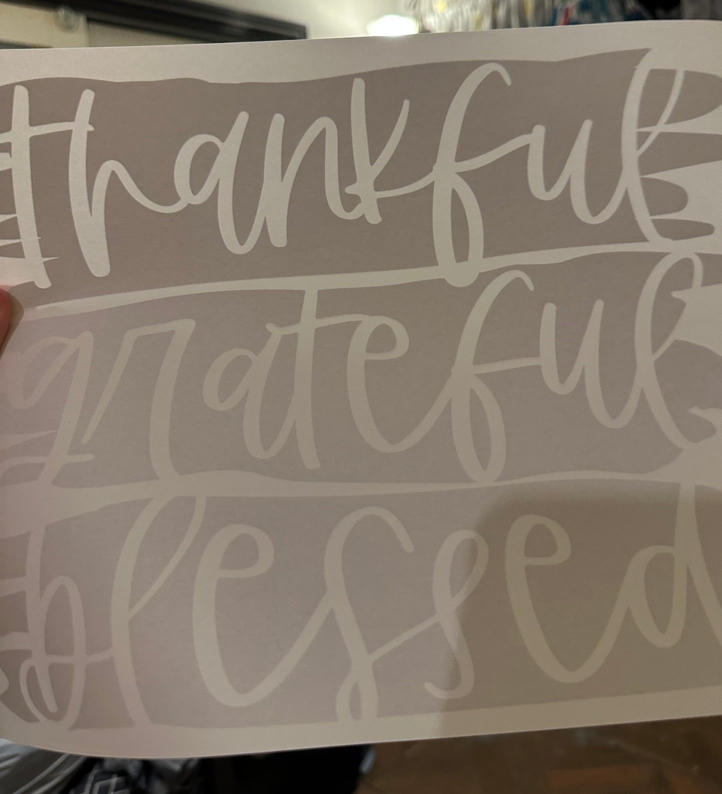 Thankful, Grateful, Blessed (black)