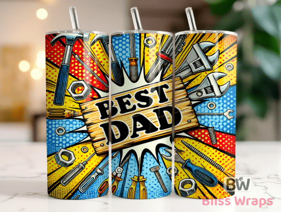 Best Dad Colorful
