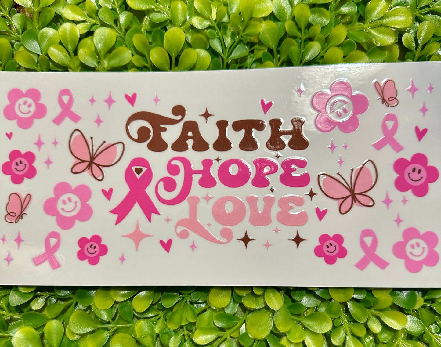 UV DTF Wraps for Sno Globe Tumblers (Breast Cancer Awareness)