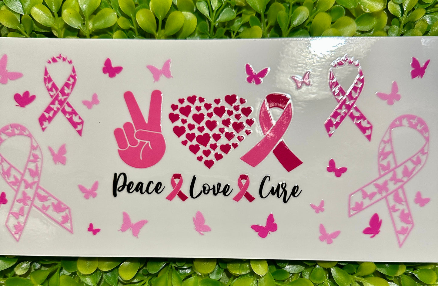 UV DTF Wraps for Sno Globe Tumblers (Breast Cancer Awareness)