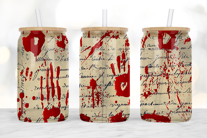 Bloody Hand 16 oz libby-frosted