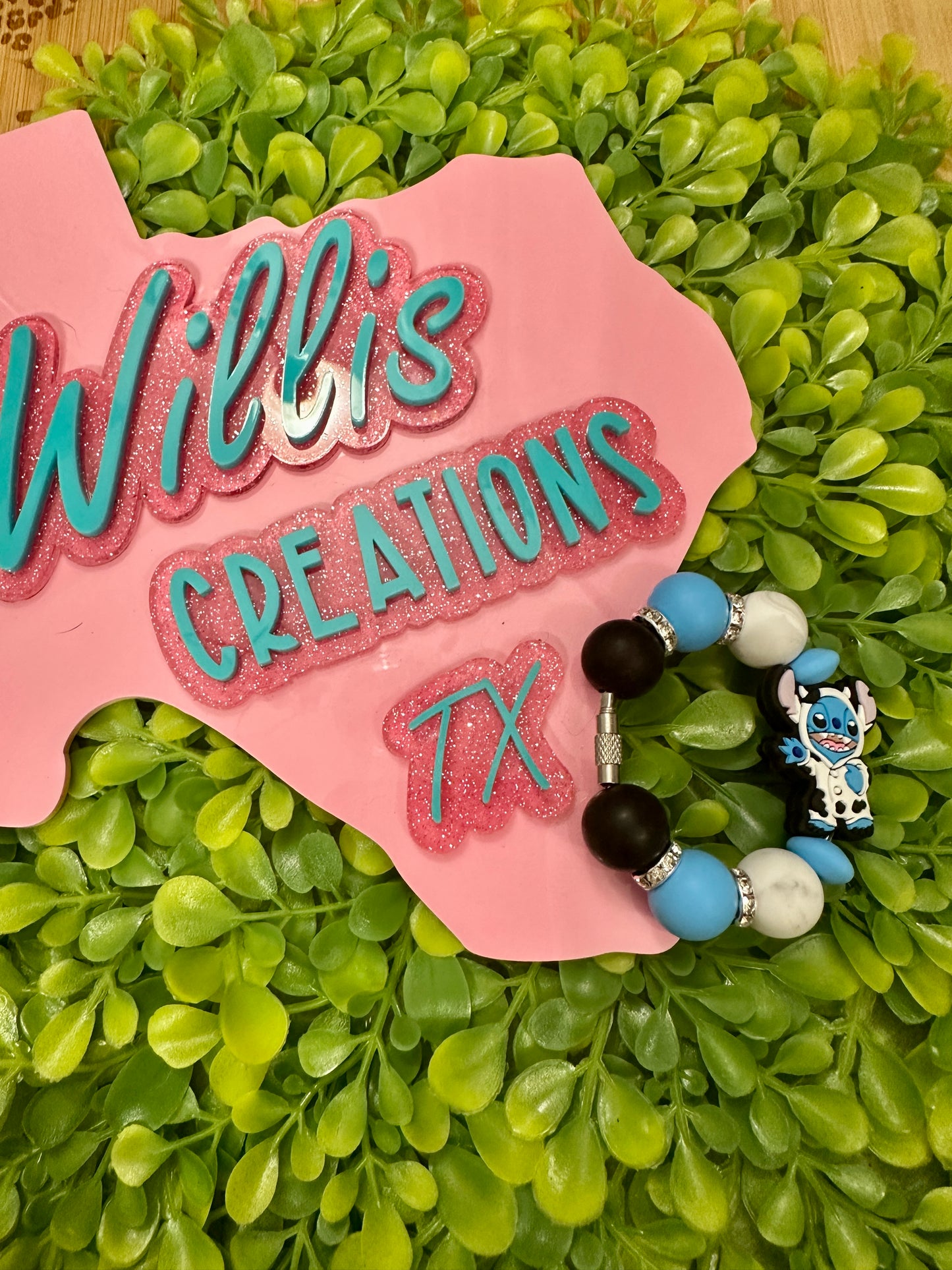 Blue Alien Cup Charm