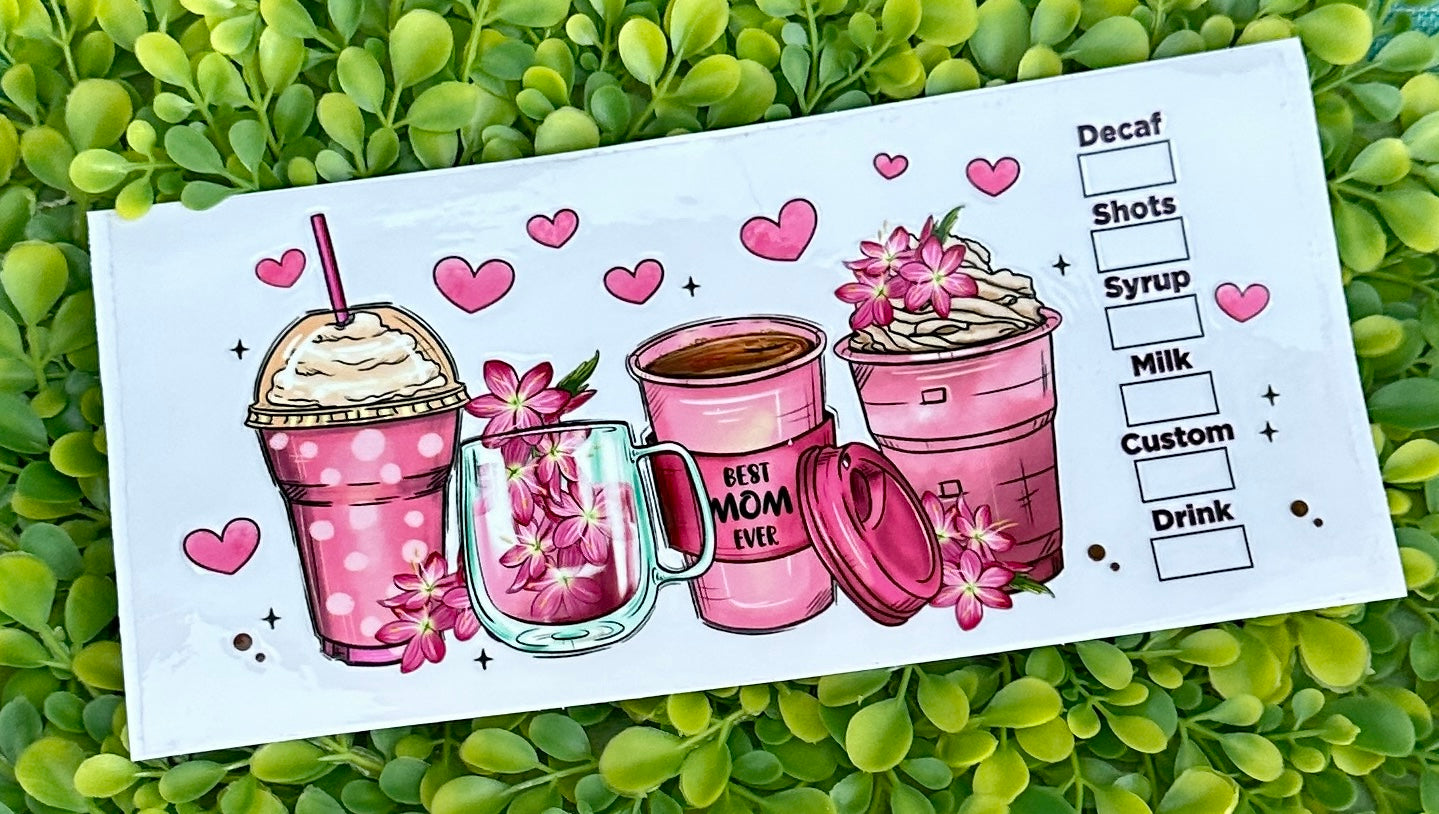 UV DTF Wraps for Sno Globe Tumblers (Mom)