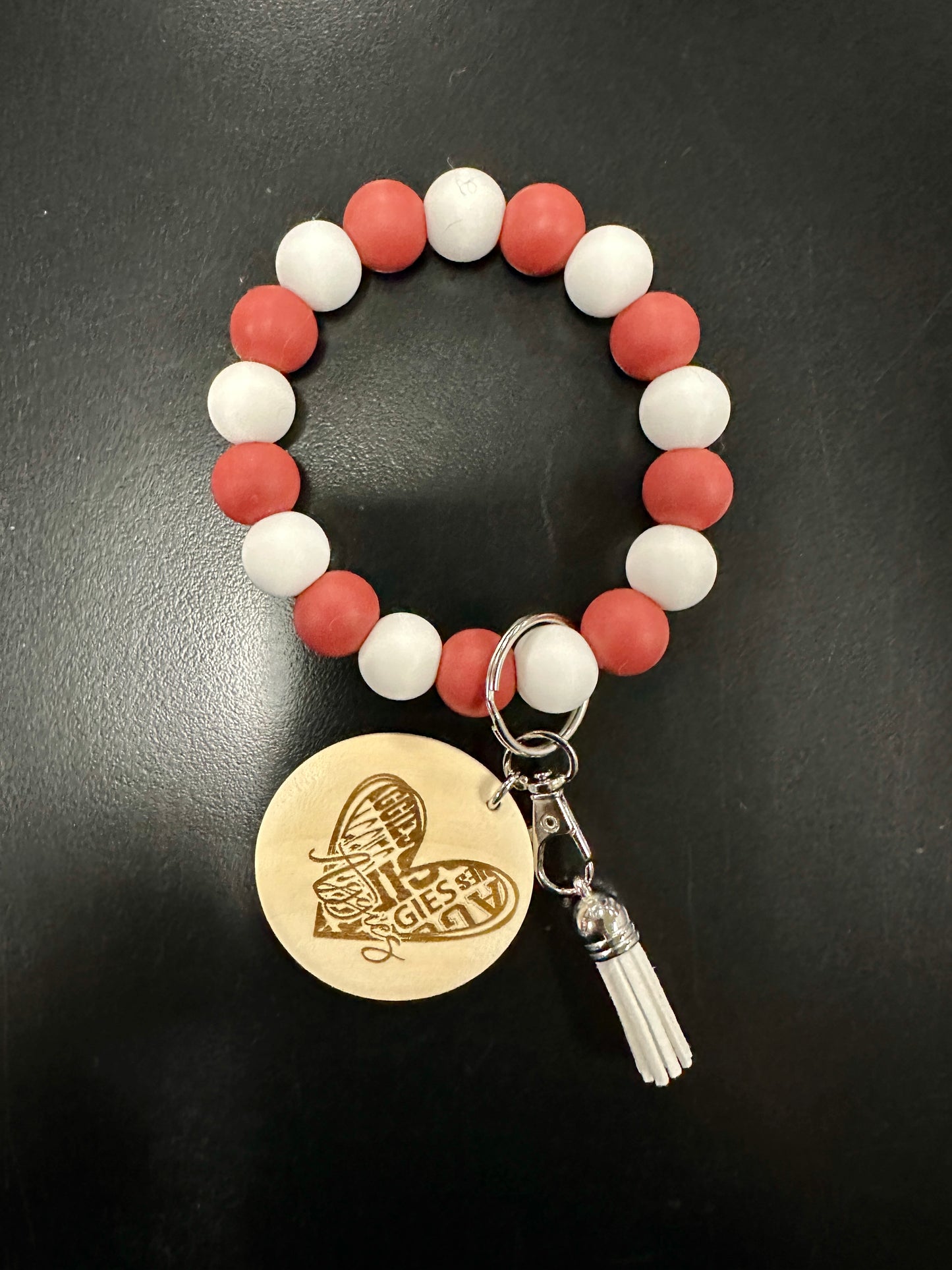 Personalized silicone wristlet