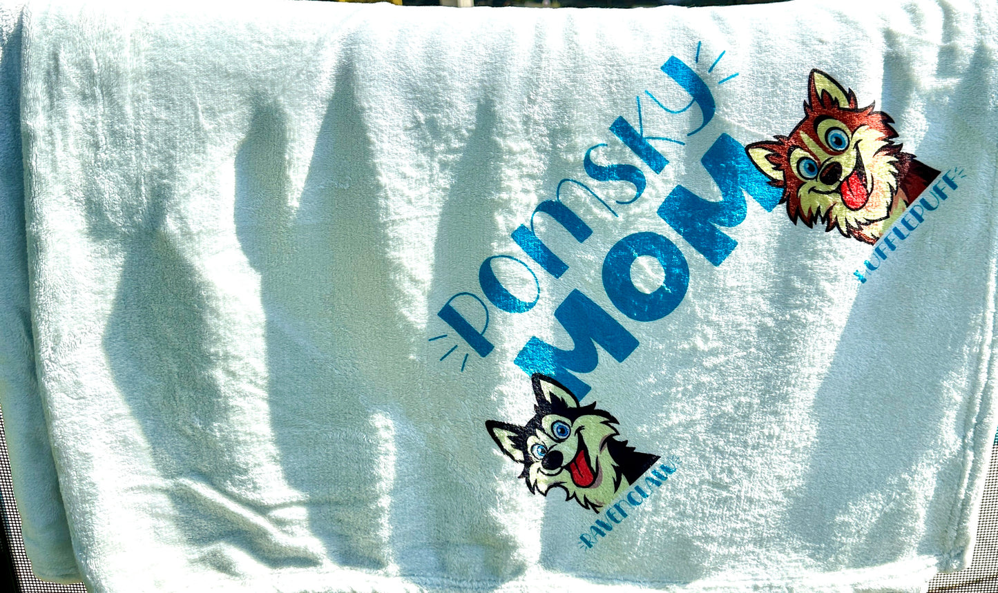 Custom throw blanket