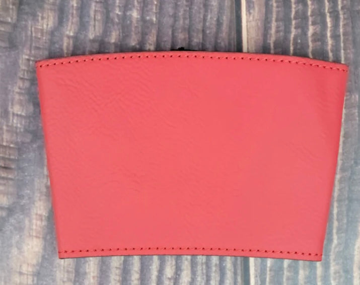 Personalized Leather Coffee Cup Sleeve