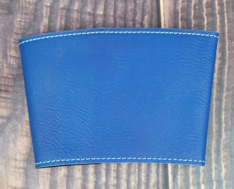 Personalized Leather Coffee Cup Sleeve