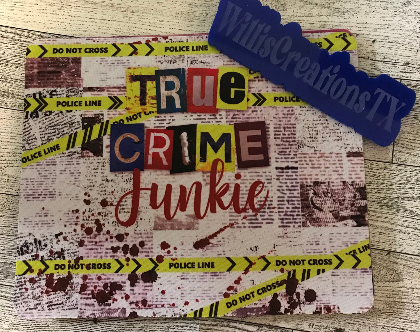 True Crime Junkie Mousepad
