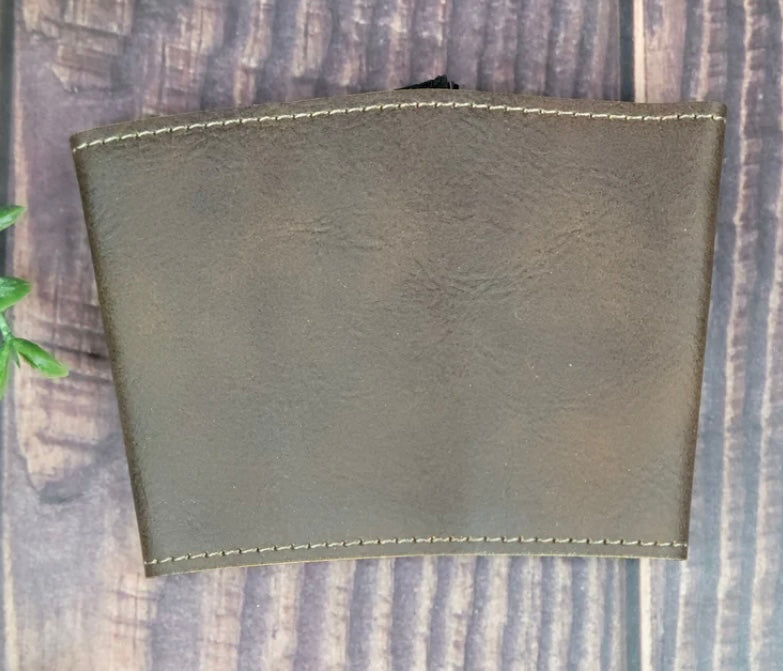 Personalized Leather Coffee Cup Sleeve