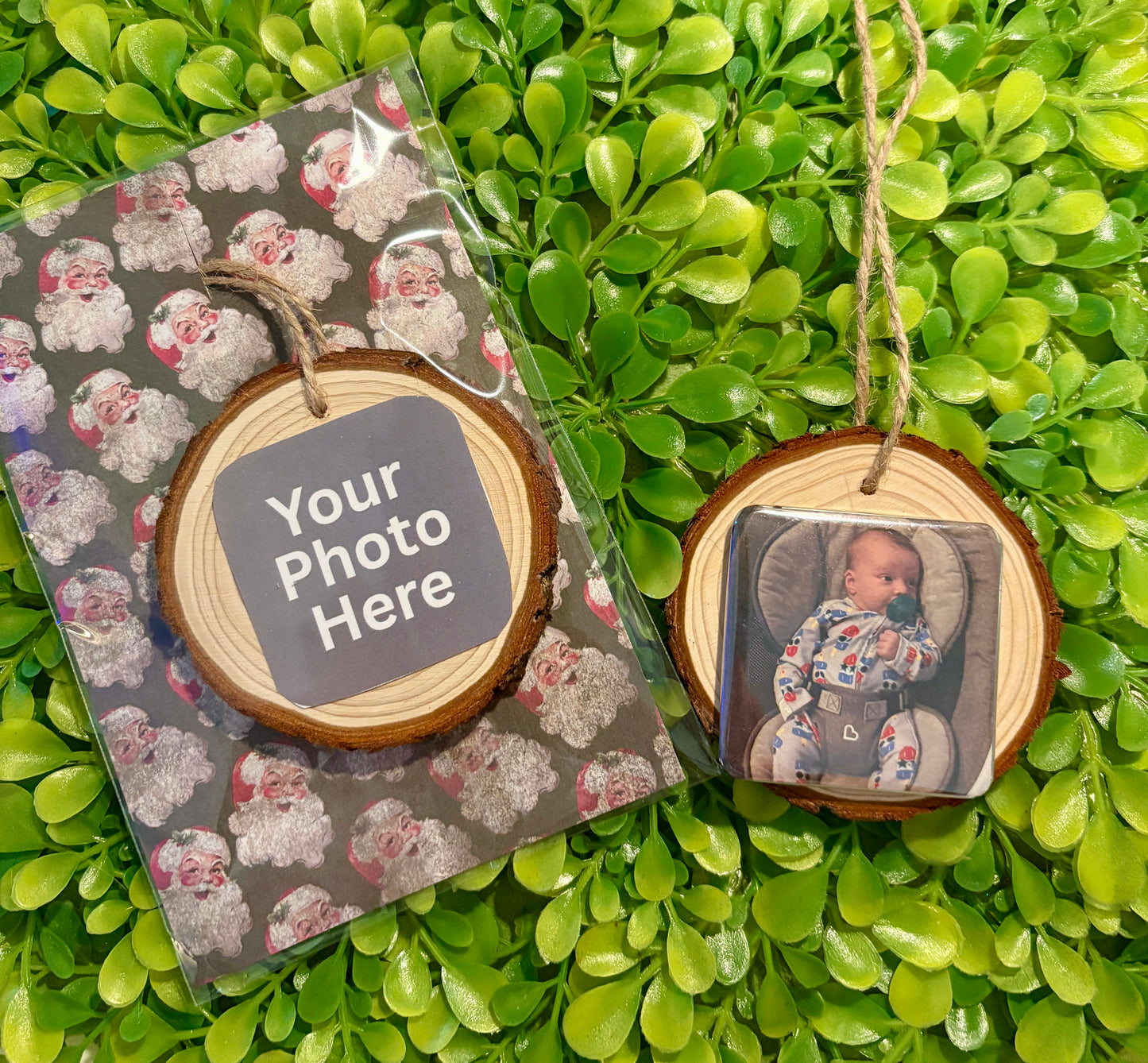 Double sided Wooden Magnet ornament