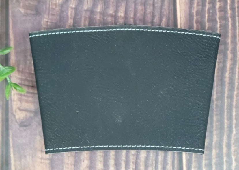 Personalized Leather Coffee Cup Sleeve