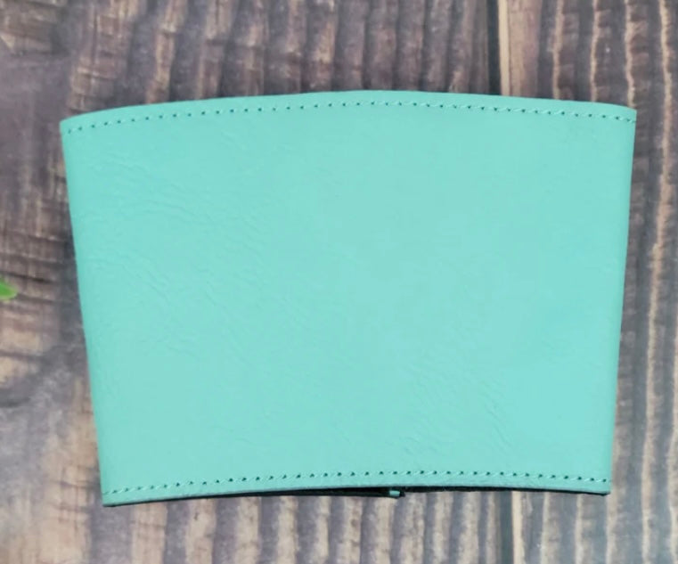 Personalized Leather Coffee Cup Sleeve