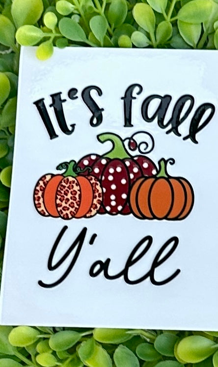 UV DTF Wraps for Sno Globe Tumblers (Fall)