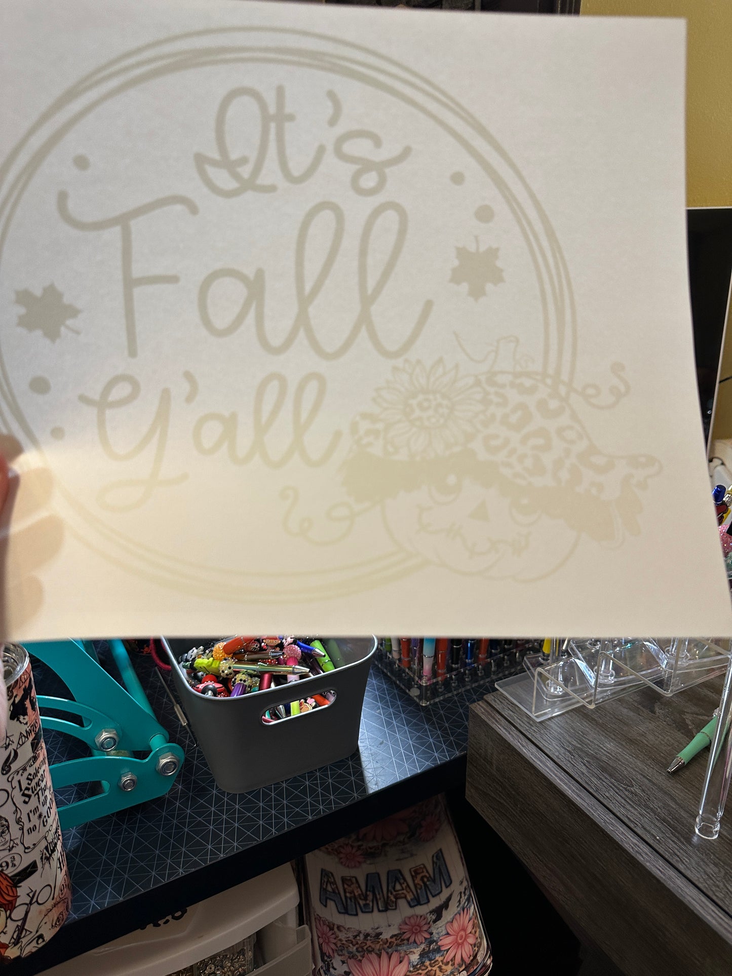 It’s Fall Y’all White Screenprint