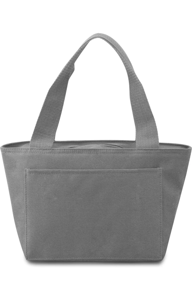 Lunch bag with personalized leather patch