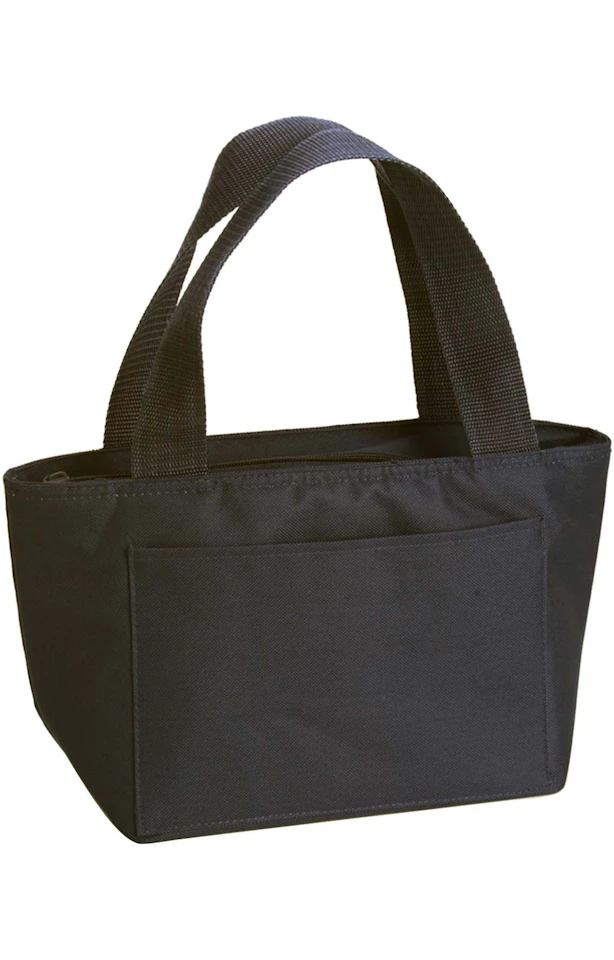 Lunch bag with personalized leather patch