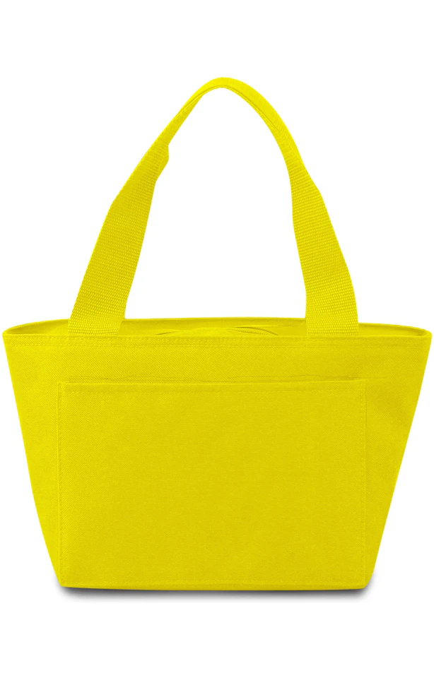 Lunch bag with personalized leather patch
