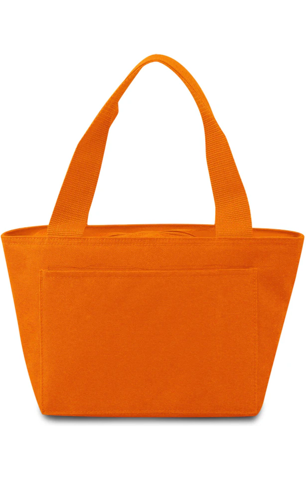 Lunch bag with personalized leather patch