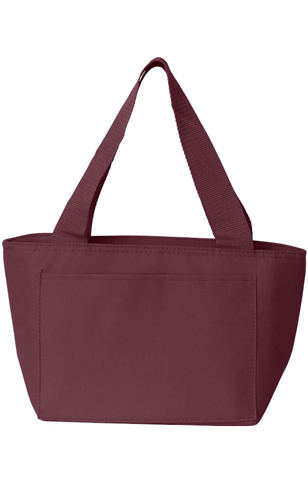 Lunch bag with personalized leather patch