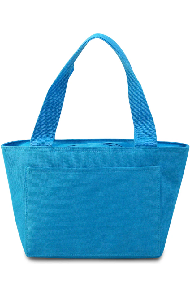 Lunch bag with personalized leather patch