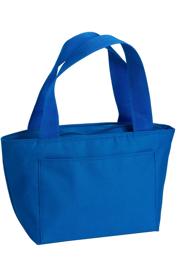 Lunch bag with personalized leather patch