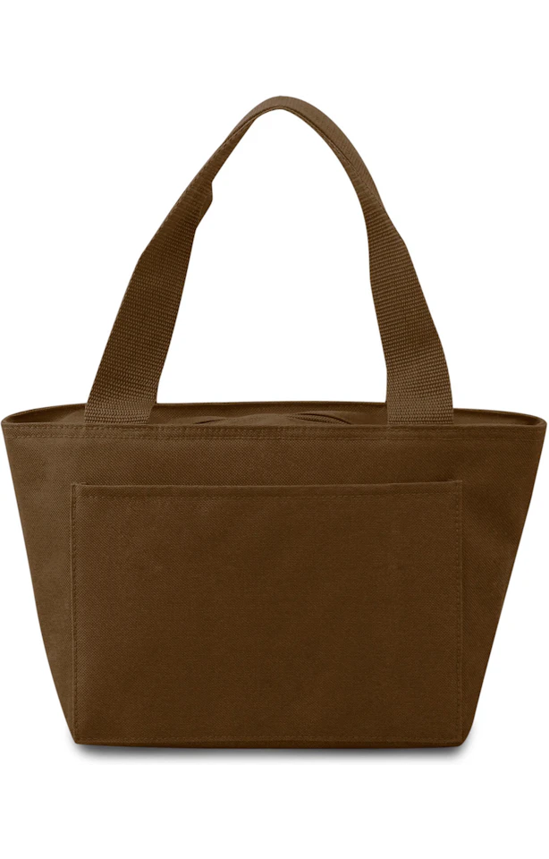 Lunch bag with personalized leather patch