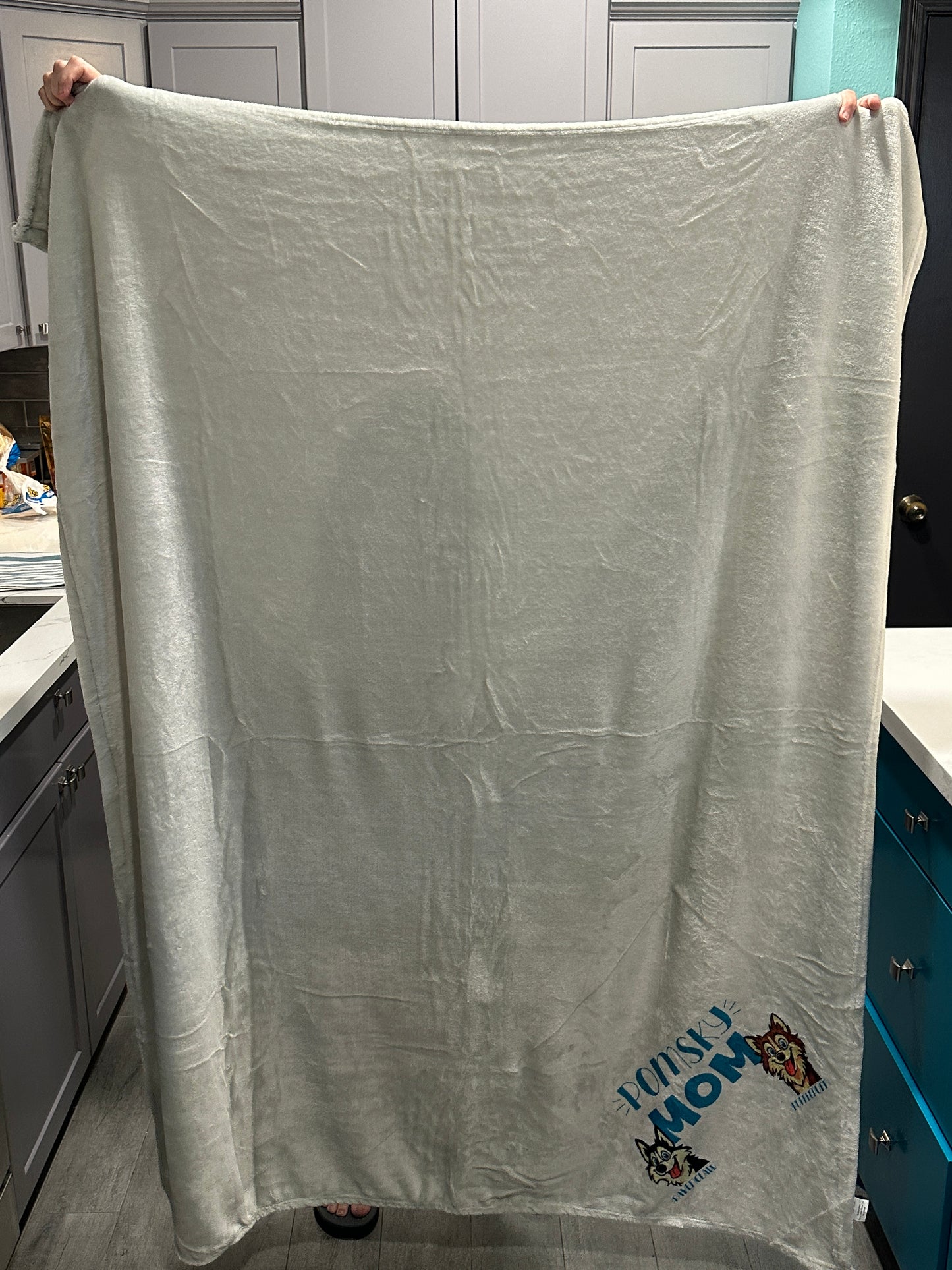 Custom throw blanket