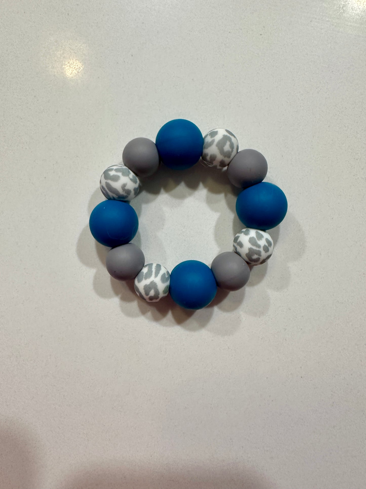 Teal Leopard Baby Items