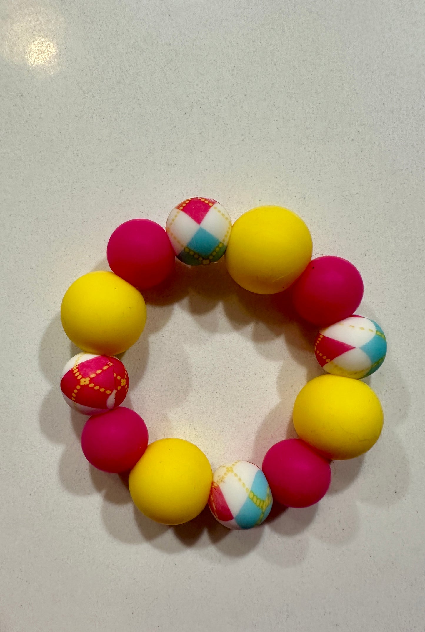 Pink and Blue Plaid Baby Items