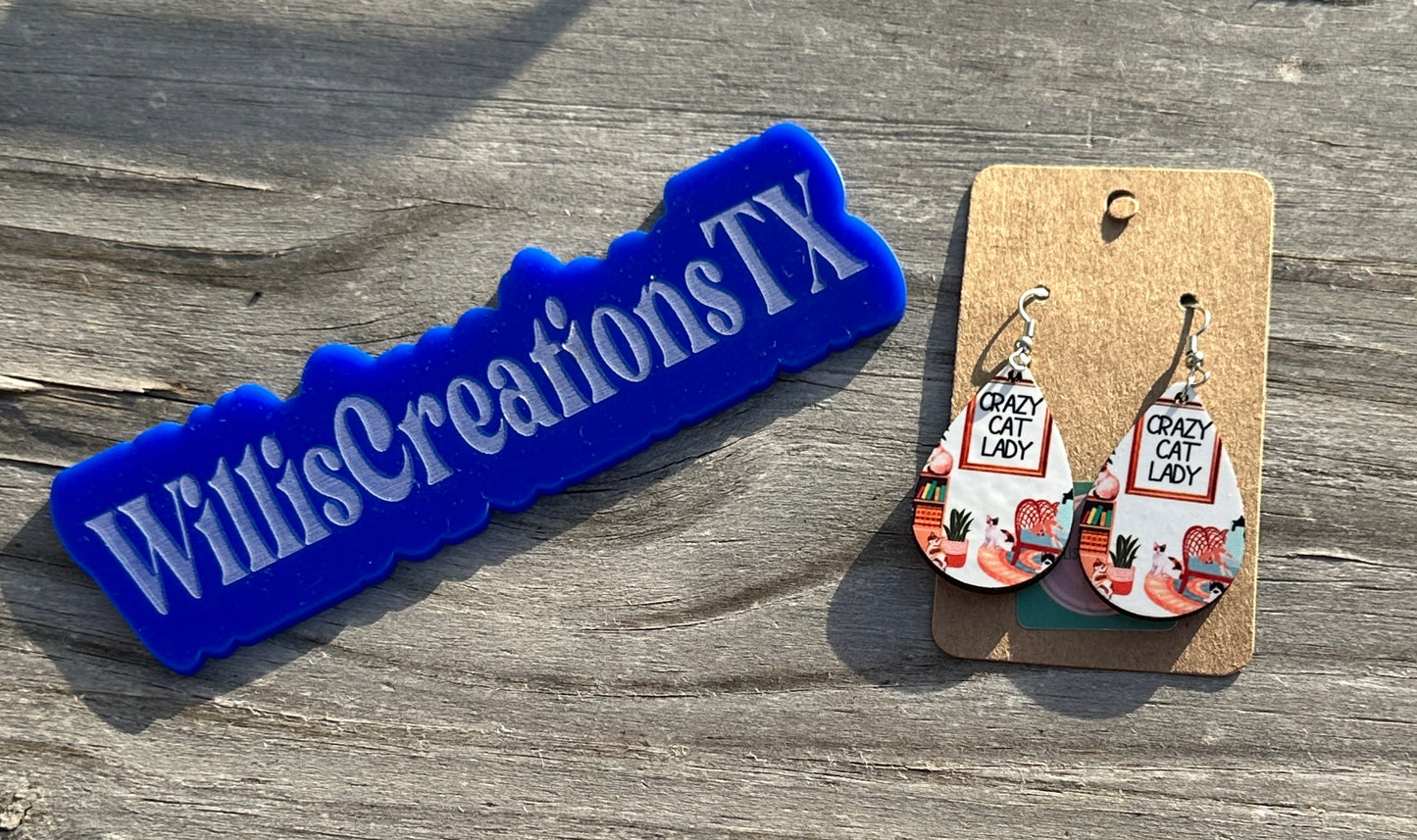 Crazy Cat Lady Earrings