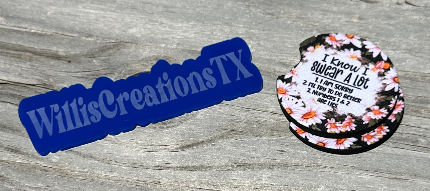 Swear A Lot Car Coaster