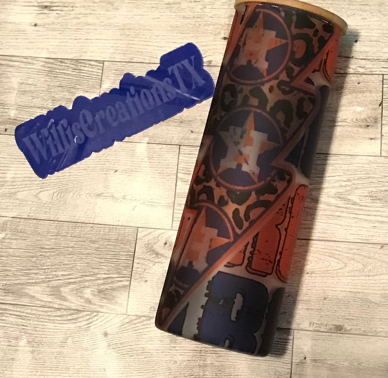 Cheetah Astros Glass Tumbler