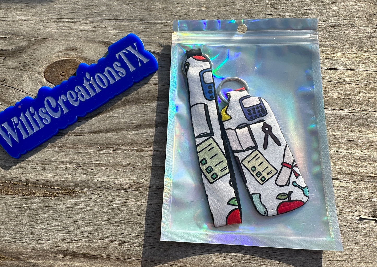 Teacher Chapstick Holder and Keystrap