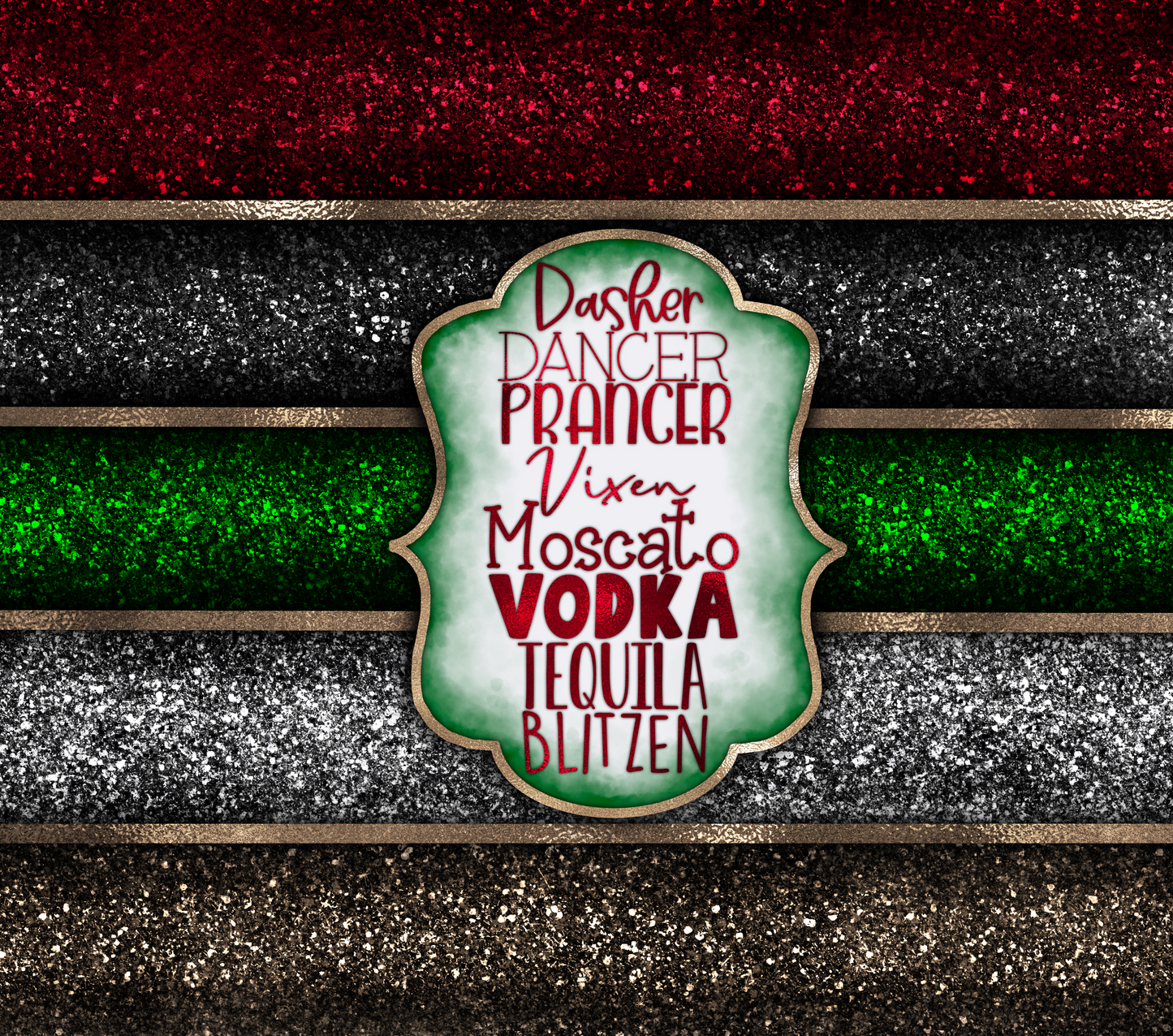 Reindeer Names Tumbler