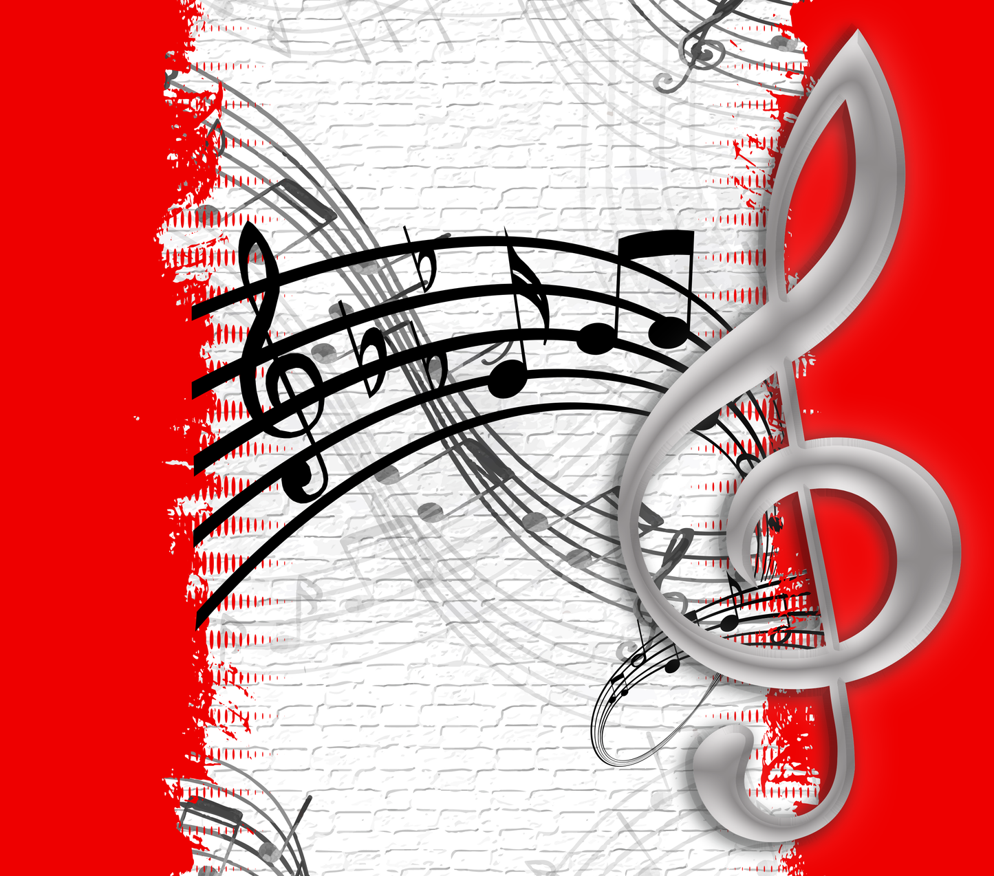 Red Music Tumbler