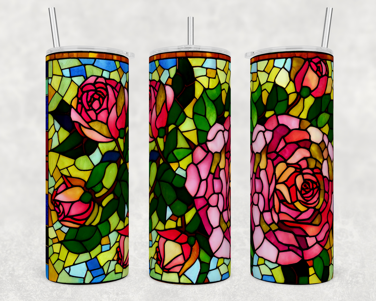 Stained Glass Rose