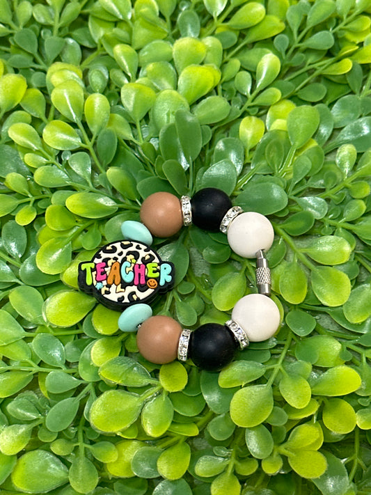 Teacher Leopard Cup Charm