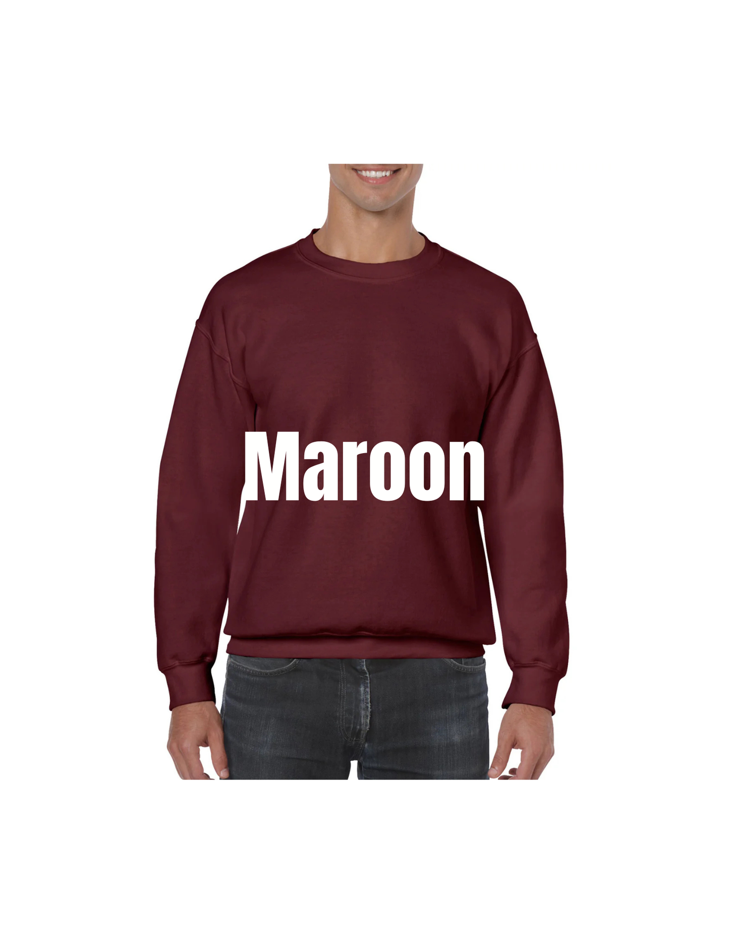 Custom DTF Gildan Adult Heavy Blend Long Sleeve Sweatshirt | Personalized Cotton/Poly Unisex Pullover Shirt