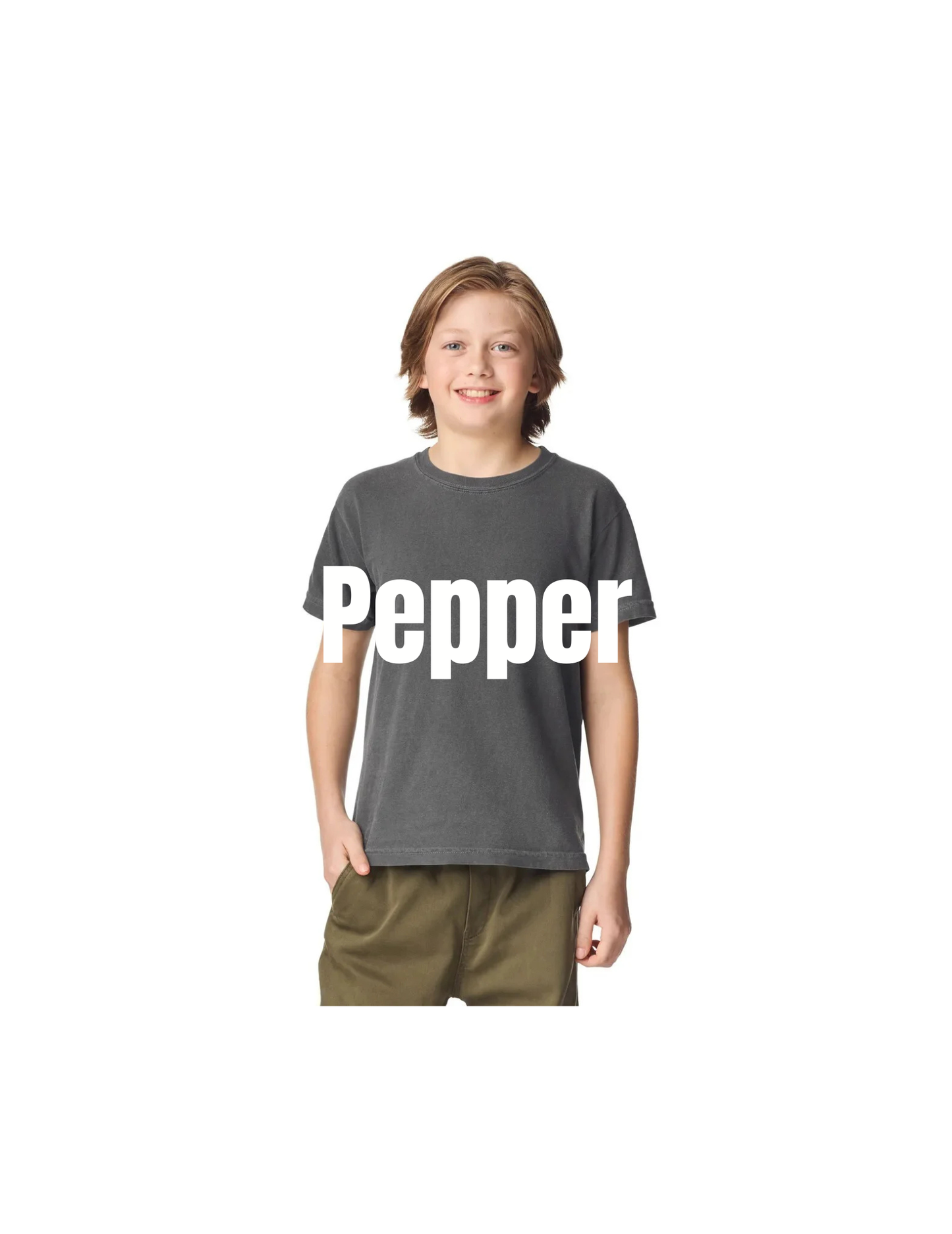 Custom Youth Comfort Colors 9018 T-Shirt | Personalized DTF Printed Kids Tee | Garment Dyed Vintage Style Heavyweight Cotton Shirt