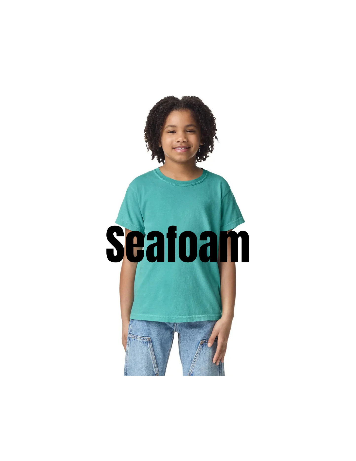 Custom Youth Comfort Colors 9018 T-Shirt | Personalized DTF Printed Kids Tee | Garment Dyed Vintage Style Heavyweight Cotton Shirt