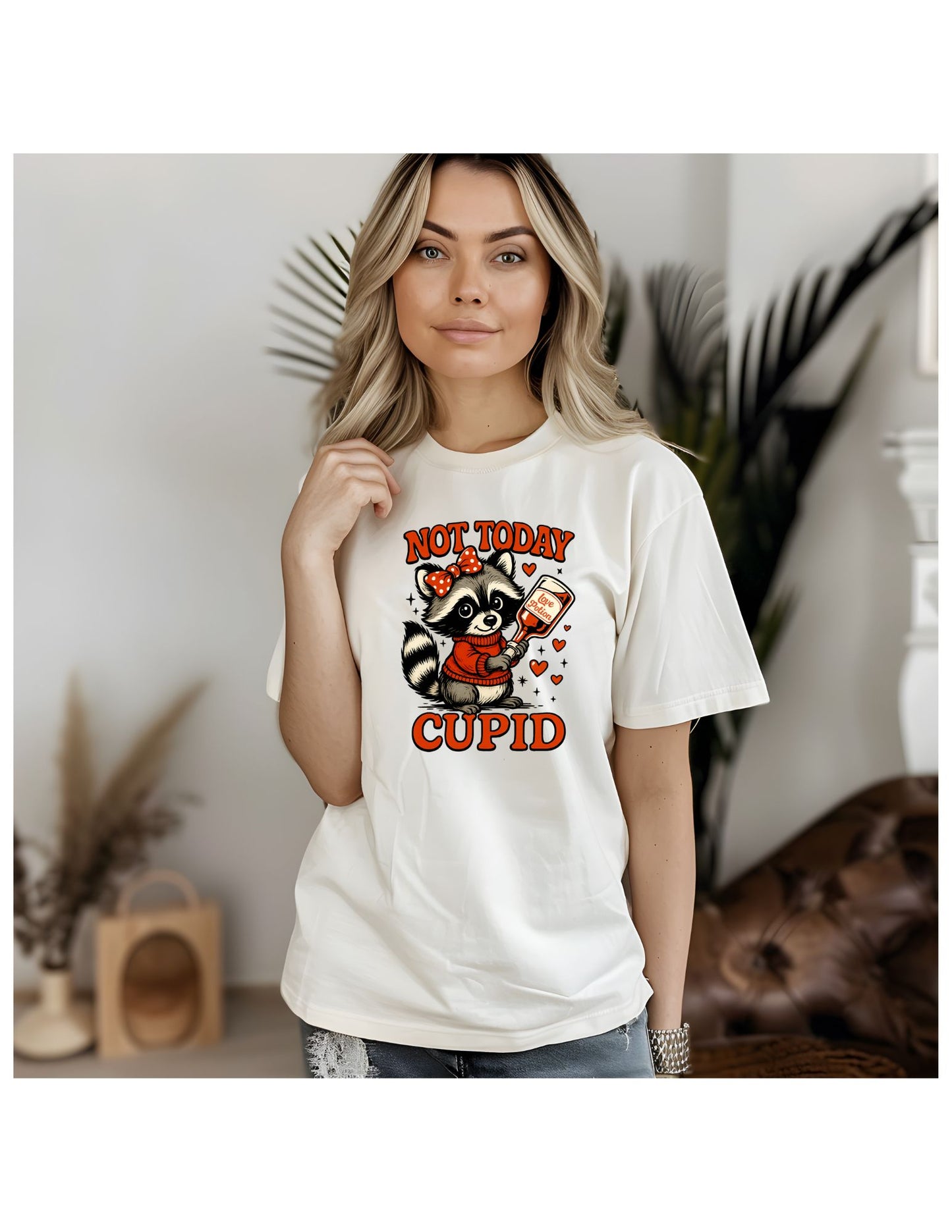 Not Today Cupid Raccoon