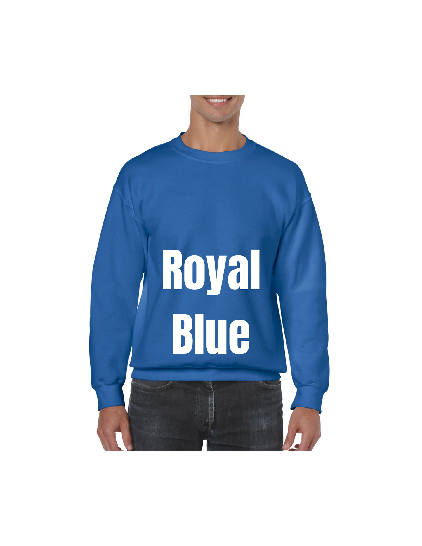 Custom DTF Gildan Adult Heavy Blend Long Sleeve Sweatshirt | Personalized Cotton/Poly Unisex Pullover Shirt