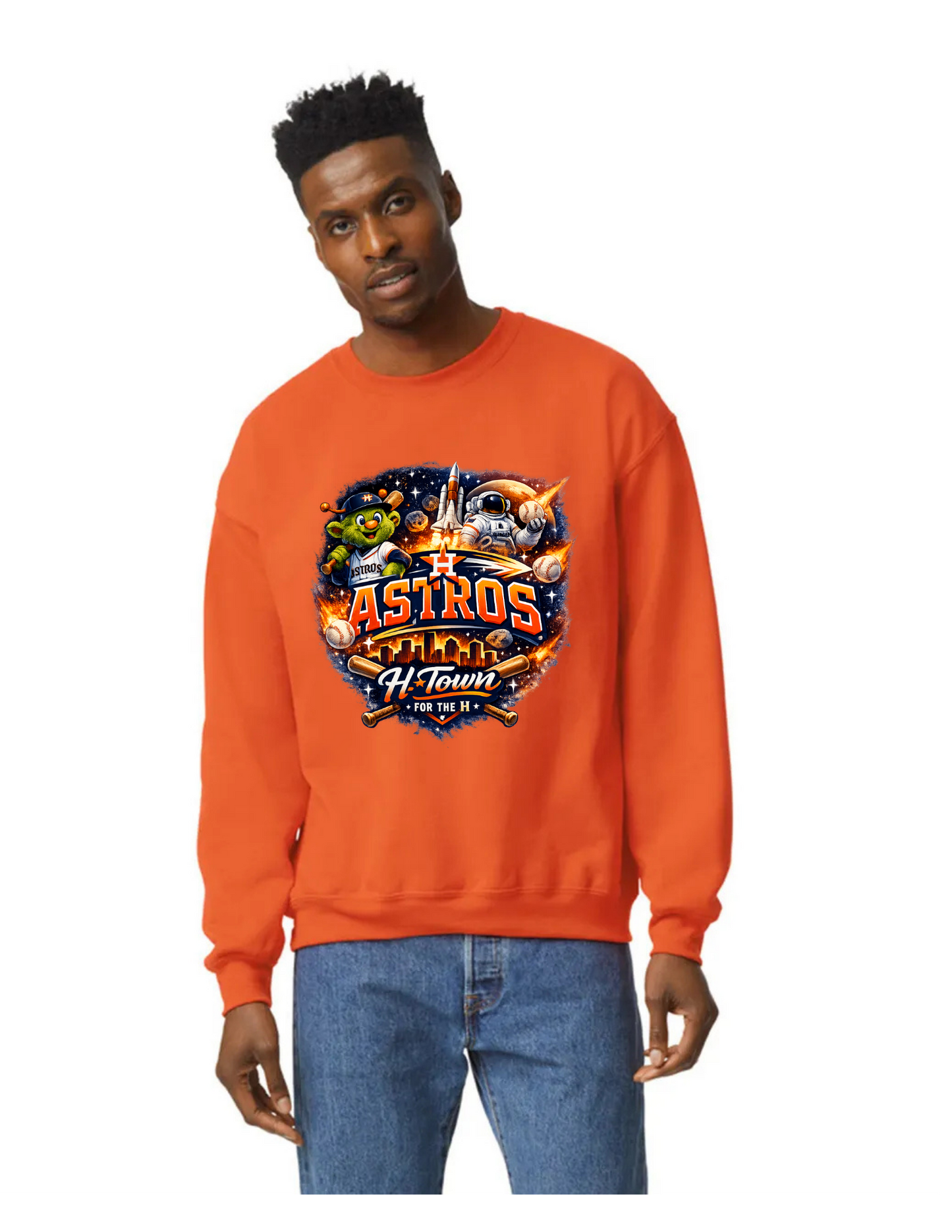 Custom DTF Gildan Adult Heavy Blend Long Sleeve Sweatshirt | Personalized Cotton/Poly Unisex Pullover Shirt