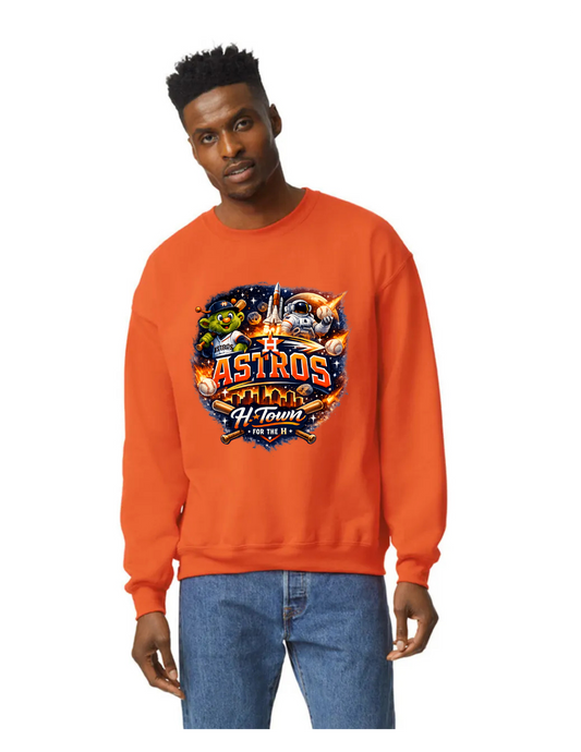 Custom DTF Gildan Adult Heavy Blend Long Sleeve Sweatshirt | Personalized Cotton/Poly Unisex Pullover Shirt